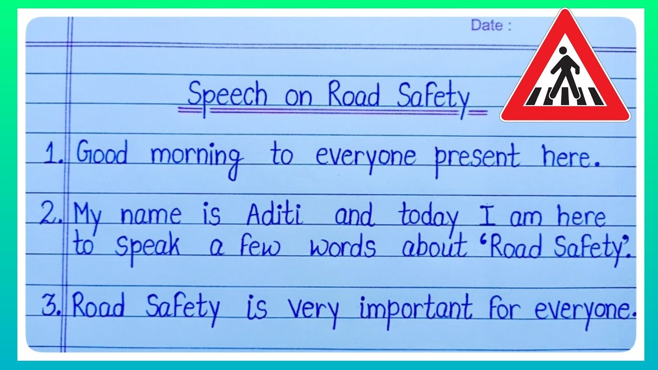 road safety speech essay