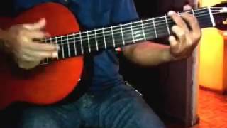 Video thumbnail of "Un Millón de Amigos en Guitarra, versión en Italiano Tanti Amici. Roberto Carlos. Cover"