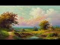 How i paint landscape just by 4 colors oil painting landscape step by step 83 by yasser fayad