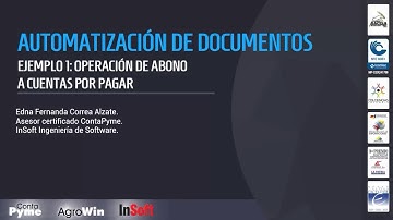 Software contable ContaPyme - Ejemplo 1: Operación de abono a cuentas por pagar