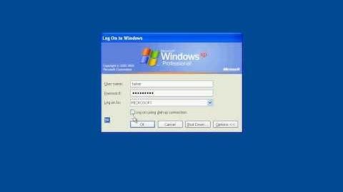 Windows Server 2003 - Logging into an Windows Server 2003 Domain