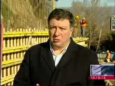 თბილისის მერმა გაგარინის დაღმართზე ფერდობის გამაგრებითი სამუშაოები დაათვალიერა