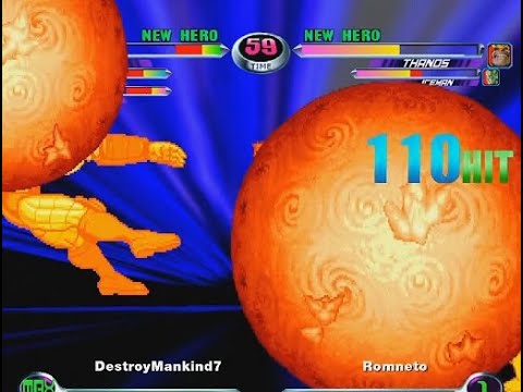 MvC2: Iceman/Thanos 2x Arctic Attack/Power Ball 150% Combo