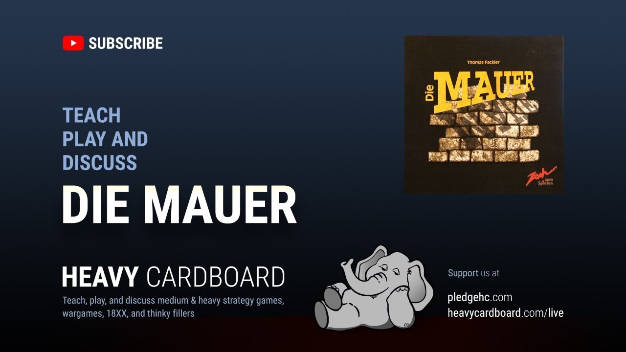 Die Mauer 3p Teaching, Play-through, & Round table by Heavy Cardboard