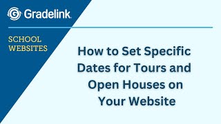 How to Set Specific Dates for Tours and Open Houses on Your Website 🗓️