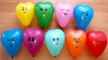 Making Slime with Funny Heart Balloons ! Satisfying Slime ASMR Video