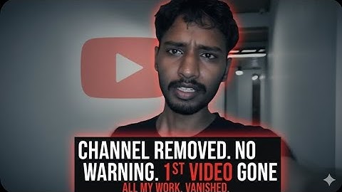 YouTube DELETED My Channel Without Warning! and What You Should Know