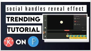 Social media handles reveal effect || lower third || pixellab || kinemaster || android || tutorial