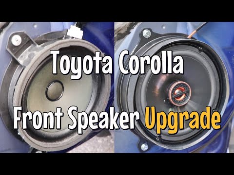 Front Speakers UPGRADE, Toyota Corolla - How to Remove & Install New 6.5" Speakers