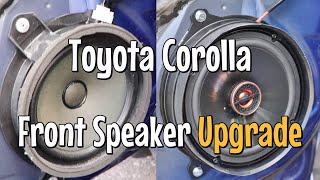 Front Speakers UPGRADE, Toyota Corolla - How to Remove & Install New 6.5