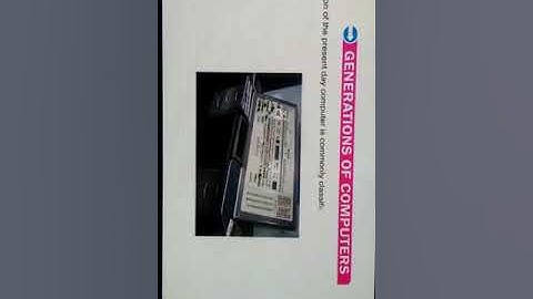 Class-5 Ch-1 Evolution of computer(Part-5)