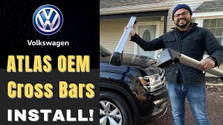 I already BROKE my NEW OEM Crossbars!   How to install OEM Cross bars on VW ATLAS (20182022)