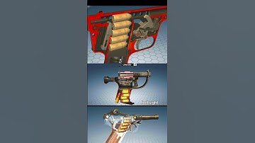 Luger P08 vs Gyrojet vs Liberator  ⚡Gaming shorts #reload #animation #slow #games #comparison #luger