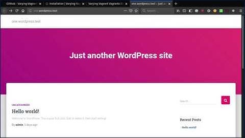 Arch Linux Wordpress Local Development with Vagrant and VVV