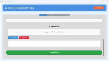 Python Email Sender App 🔥 | Bulk & Single Emails + Attachments & Scheduling | CustomTkinter GUI
