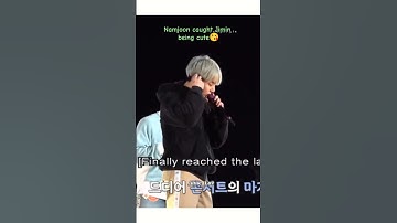 Namjoon caught Jimin being cute😘 #minimoni #bts