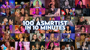 100 ASMRTIST In 10 Minutes | Quick cuts  ASMR Compilation