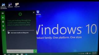 Quick Demonstration of Cortana in Windows 10