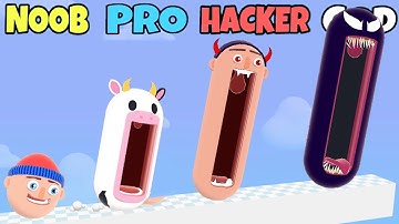 NOOB vs PRO vs HACKER vs GOD in Hopping Heads