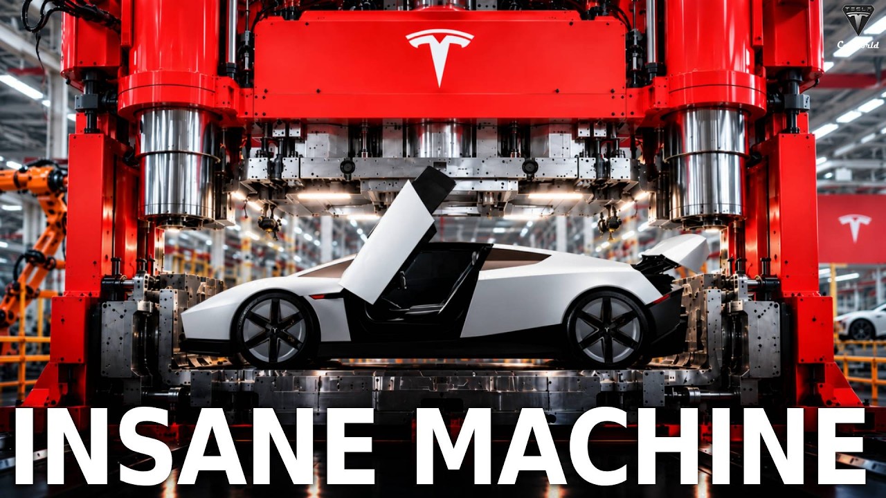Tesla’s Next-Generation 50,000-Ton Giga Press Boosts Car Production Speed by 7X! – Video