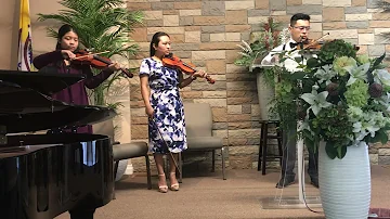 Sweet Hour of Prayer violin cover by Richard, Lessye and friends