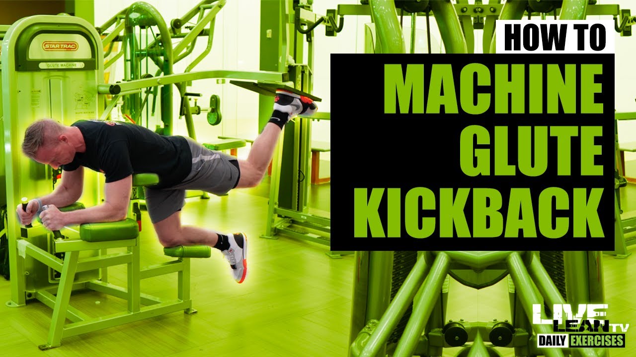 How To Do A MACHINE KNEELING GLUTE KICKBACK Star Trac Exercise Demonstration Video and Guide