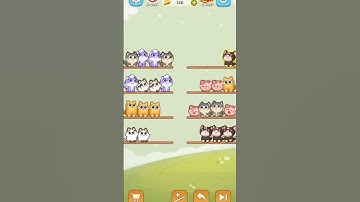 Cat sort puzzle game 😺 cat sort challenge Level 10 #games #puzzlegame #gaming #catgames #cats #game