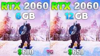 Rtx 2060 12Gb Vs Rtx 2060 6Gb - Test In 10 Games