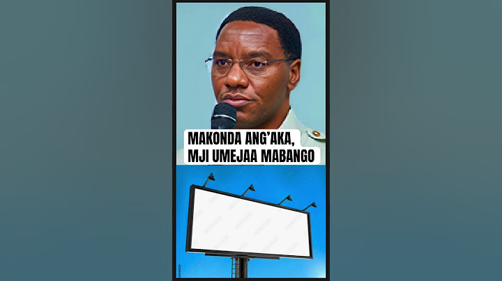 MAKONDA ANG’AKA MJI WA ARUSHA UMEJAA MABANGO MENGI