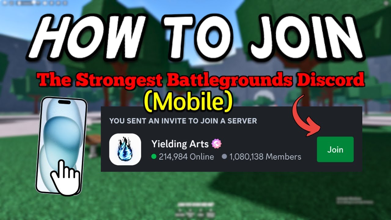 How to Join The Strongest Battlegrounds Discord Server Mobile 2024 ...