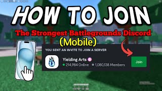 How to Join The Strongest Battlegrounds Discord Server Mobile 2024