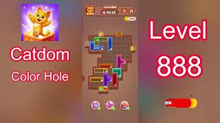 Catdom Color Hole Level 888 Walkthrough [NEW UPDATE] 🐱🟣 | Relaxing Color Puzzle Game | Go Answer