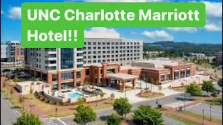 UNC Charlotte Marriott hotel room tour!!! [Marriott Bonvoy]