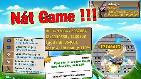 Ngọc Rồng Online - Sẽ Như Thế Nào Nếu Set Kakarot Max Sức Đánh + Avatar Cộng Dồn...Nát Game !