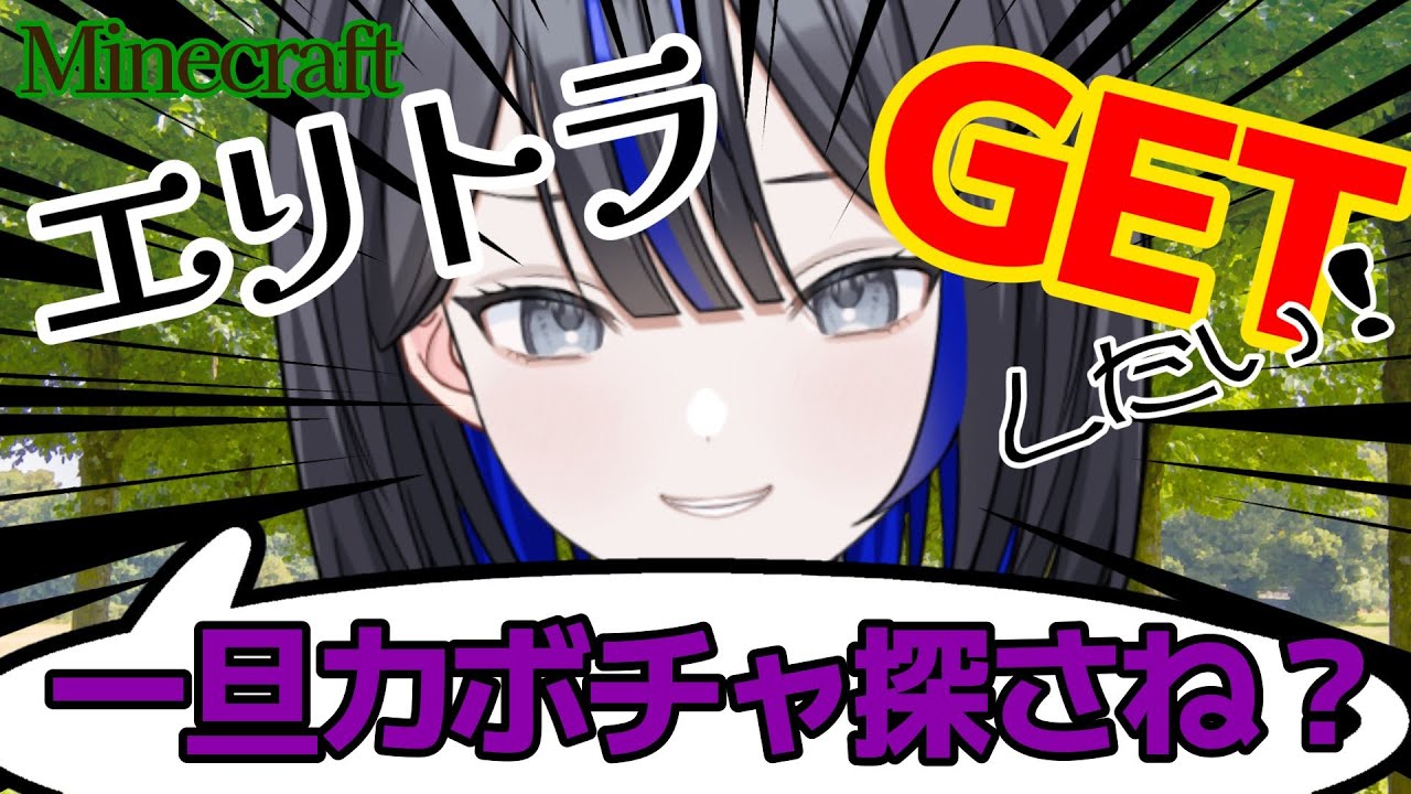 【#マインクラフト】今日こそはエリトラゲットだぜ！[個人勢/黒雨夜明_Koku yoa]