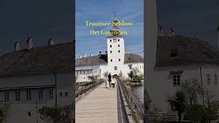 Traunsee Schloss Ort Gmunden Österreich Austria