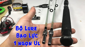 550k Bộ 37 Cần Câu Máy Xịn - Câu Lure Suối Lan jing Bạo Lực