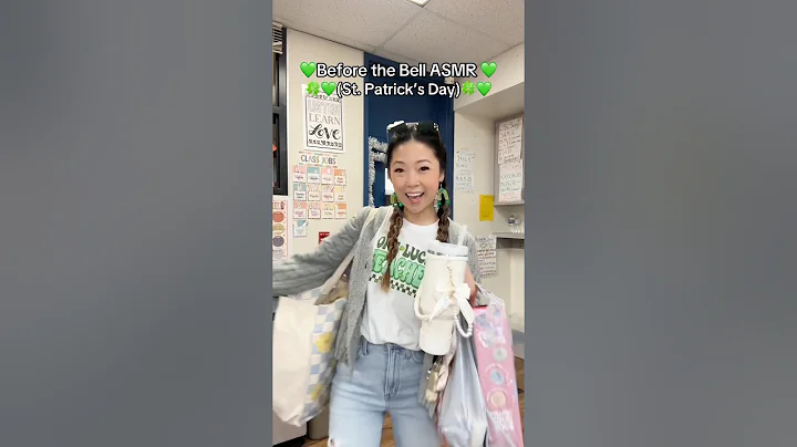 Before the bell 💚 #asmr #stpatricksday #teacher #elementaryteacher #asmrsounds #school #classroom
