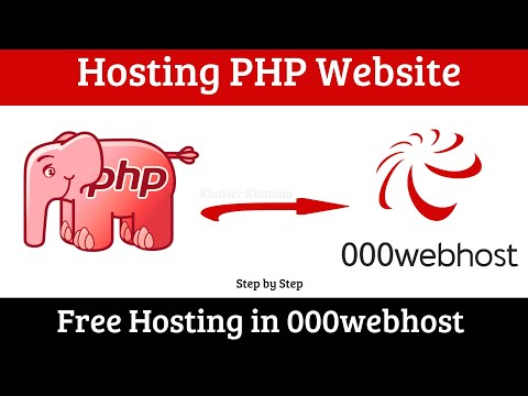 Hosting Dynamic PHP website in 000webhost for free.