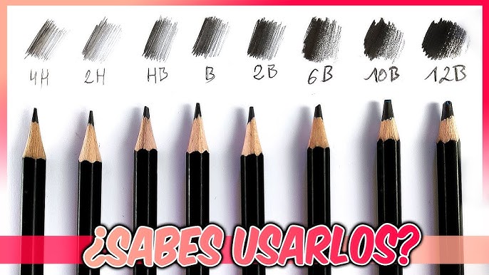 Juego de lápices de dibujo profesional, 12 lápices de dibujo de grafito  para bocetos y sombreado 8B, 6B, 4B, 3B, 2B, B, HB, F, H, 2H, 4H, 6H, ideal