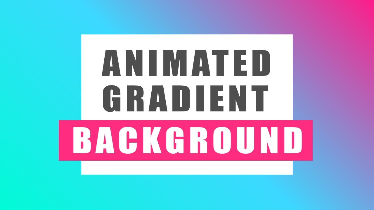 How to Create Animated Background Gradient using HTML and CSS - YouTube