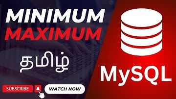 Find minimum and maximum values in a column | MySql Tutorial