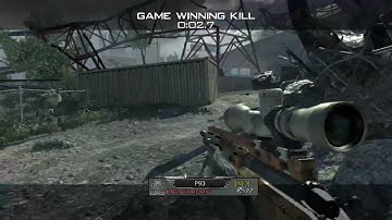 Methardris - MW3 double 360 quickscope final killcam!