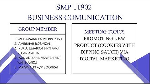 SMP11902 - MEETING ASSIGNMENT 