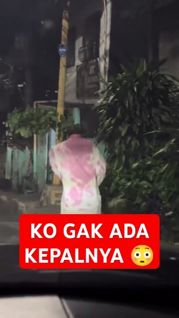 SERAM❗ KO GAK ADA KEPALA NYA #halloween #scary