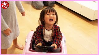 激おこで号泣です！！くるまを運転してみよう！ななたん&はるちゃん&みおちゃん【ななたんキッズ:はるはるちゃんねる】 screenshot 5