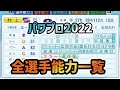 【パワプロ2022】12球団、全選手能力チェック雑談！！！