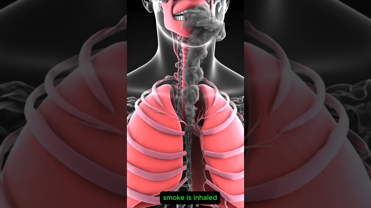 Smoke Inhalation Effects on the Human Body | 3D Biological Animation 