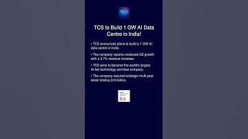 TCS to Build 1 GW AI Data Centre in India!