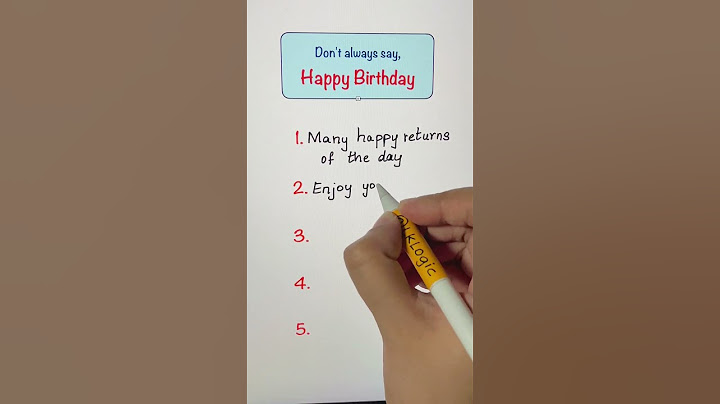 Don’t always say Happy Birthday🚫❌